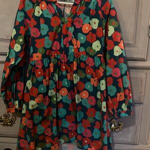 Jodifl Dress red and green floral
